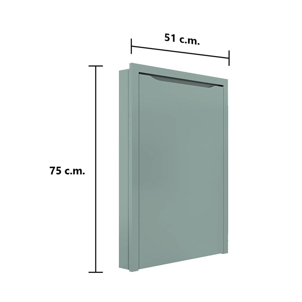 บานถังแก๊ส MJ ECO 75x51 ซม. สี SEA SALT