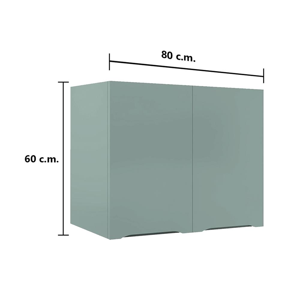 ตู้แขวนคู่ MJ ECO 80x60 ซม. สี SEA SALT
