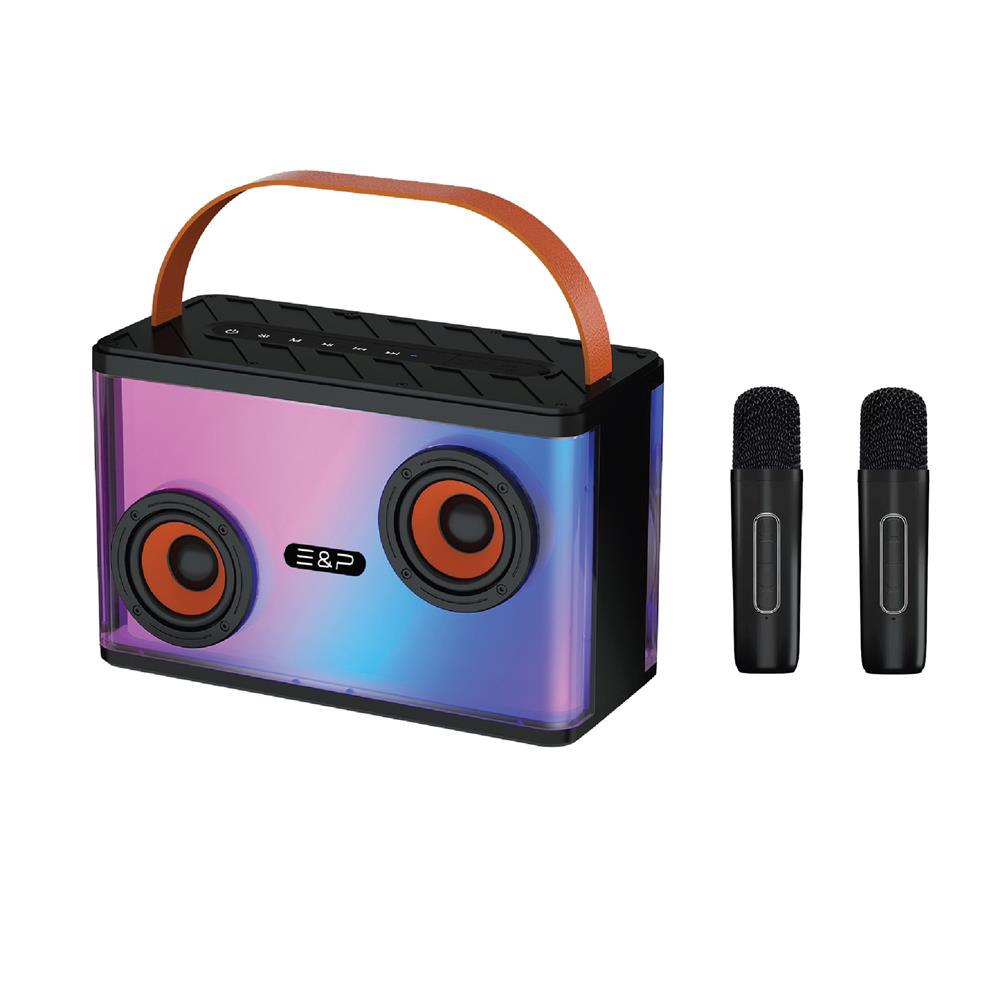 ลำโพงบลูทูธพร้อมไมค์ E&P AMAZING สีดำ