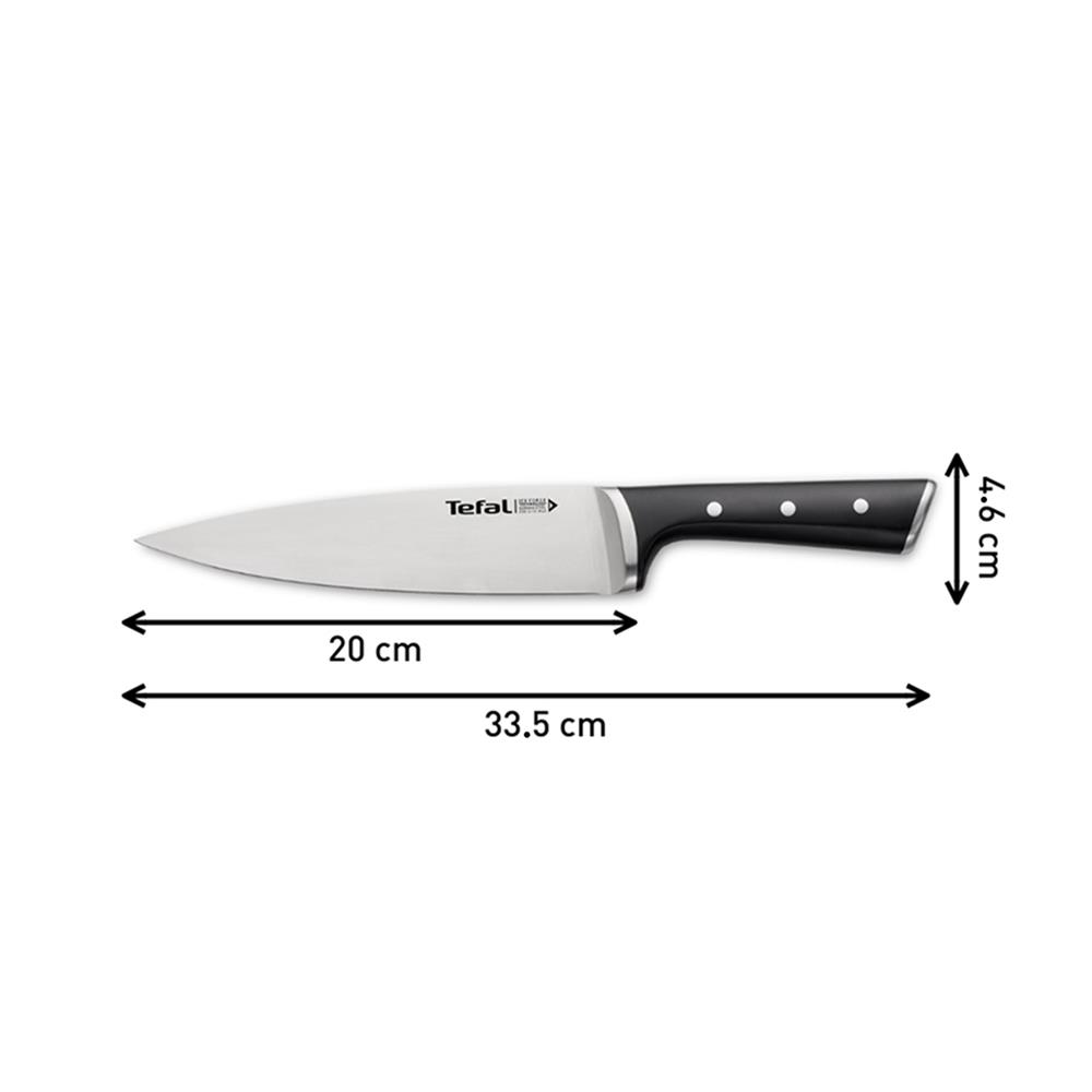 มีดเชฟ TEFAL ICE FORCE 20 ซม. สีเงิน