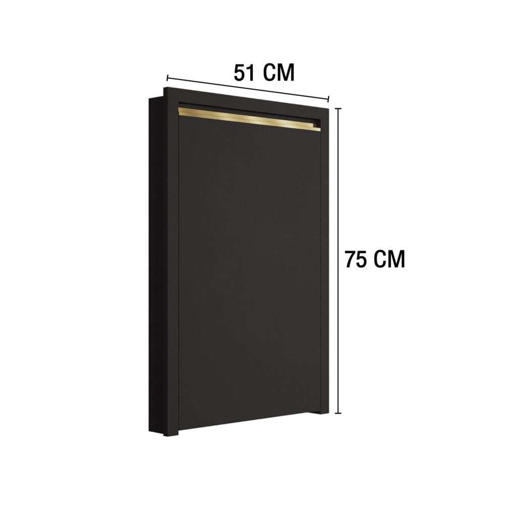 บานถังแก๊ส MJ ETERNITY 75x51 ซม. สี GREY GRAPHITE