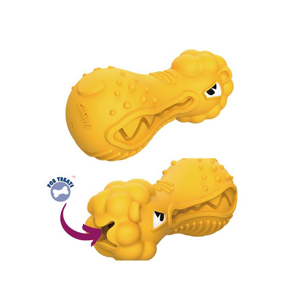 ของเล่นสุนัข GIGWI DUMBBELL HEADS LION สีเหลือง