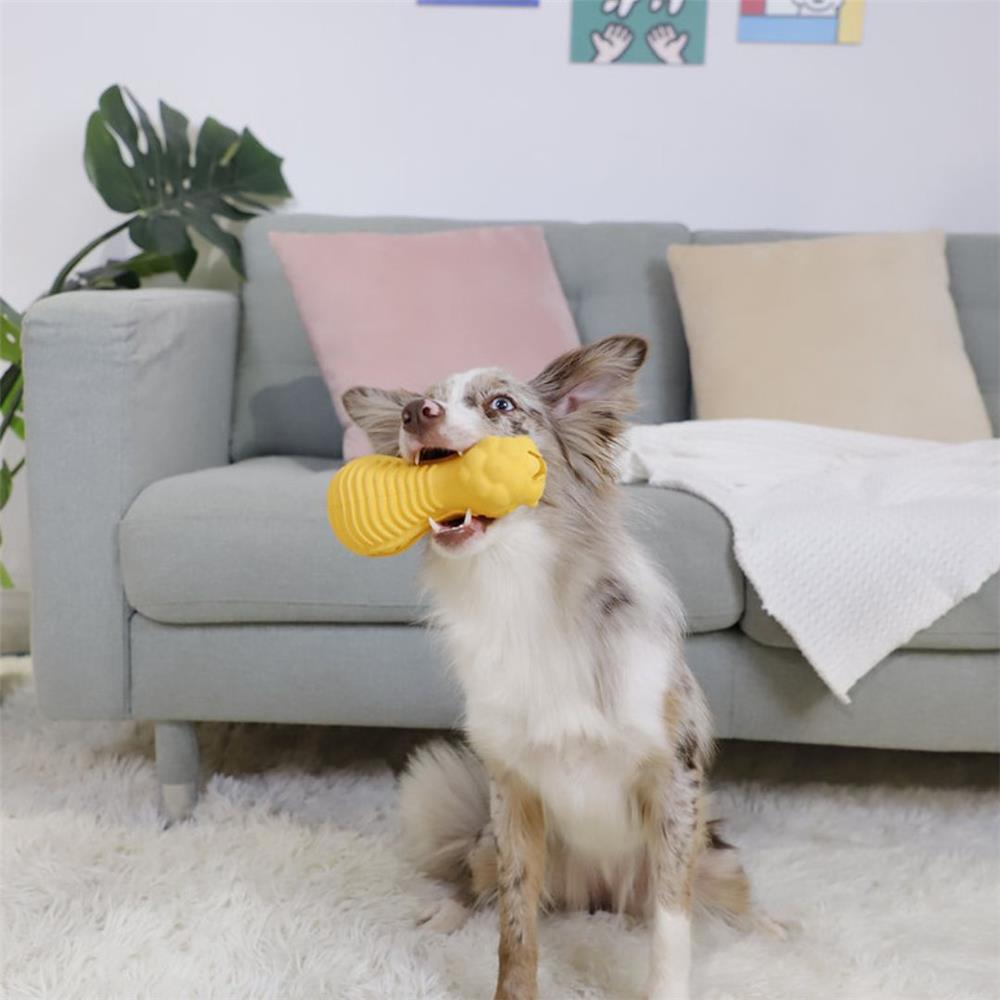 ของเล่นสุนัข GIGWI DUMBBELL HEADS LION สีเหลือง