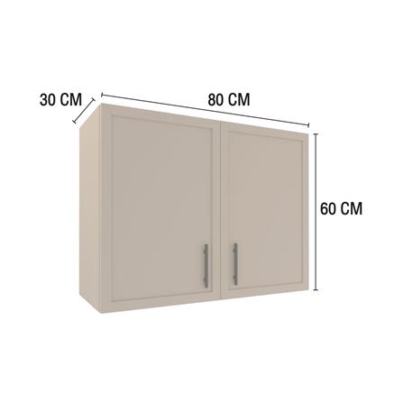 ตู้แขวนคู่ MJ SLIM SHAKER 80x60 ซม. สี BEIGE_4