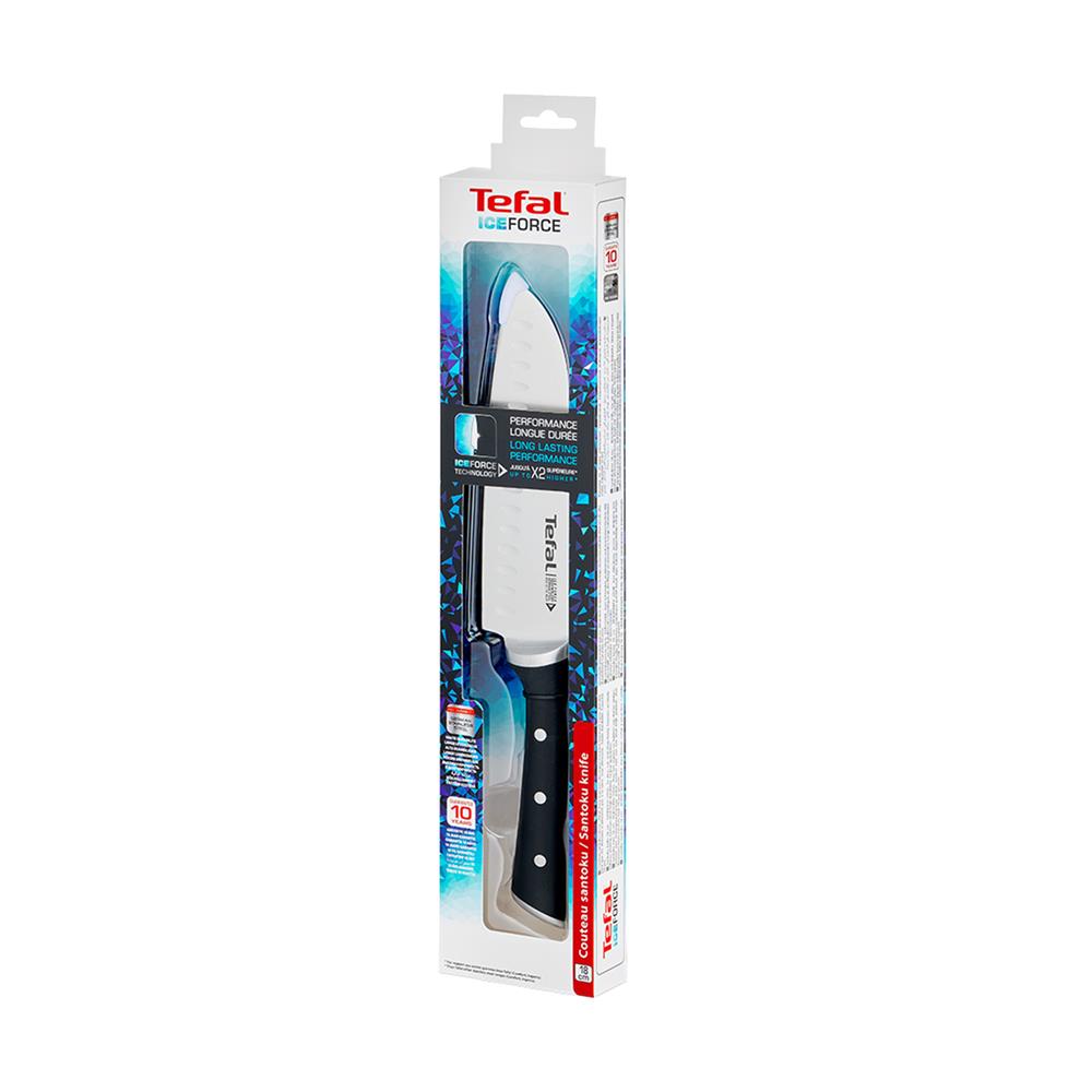 มีดซันโตกุ TEFAL ICE FORCE 18 ซม. สีเงิน