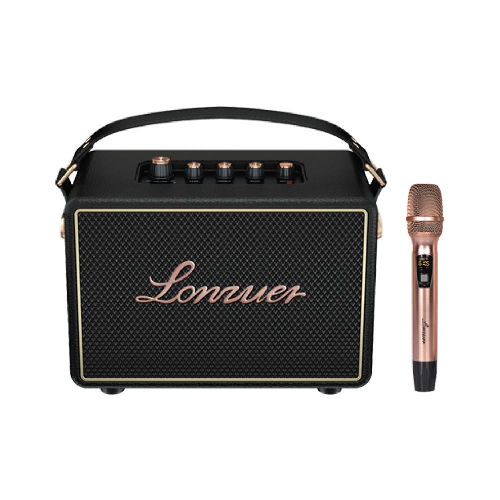 ลำโพงบลูทูธพร้อมไมค์ LONZUER EXCELLENT สีดำ