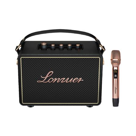 ลำโพงบลูทูธพร้อมไมค์ LONZUER EXCELLENT สีดำ_0