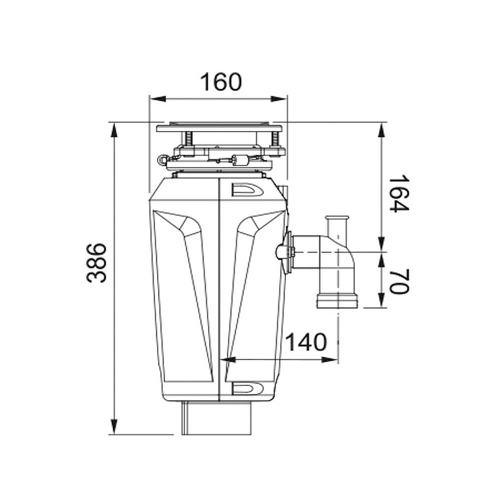 เครื่องกำจัดเศษอาหาร FRANKE SLIM75 550 วัตต์