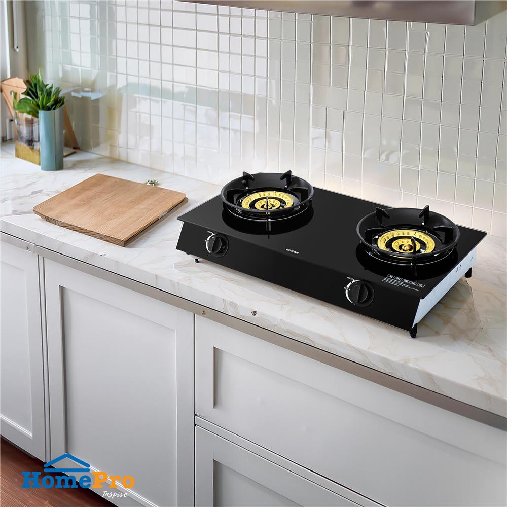 เตาแก๊สตั้งโต๊ะ 2 หัวแก๊ส KUCINE SLJ-15 (CAT07)