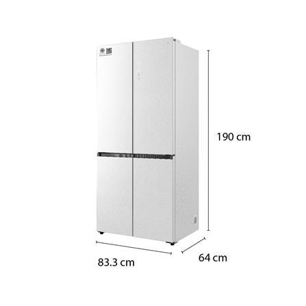ตู้เย็น MULTI DOOR TCL RT52GCCDW 18.4 คิว กระจกขาว_7