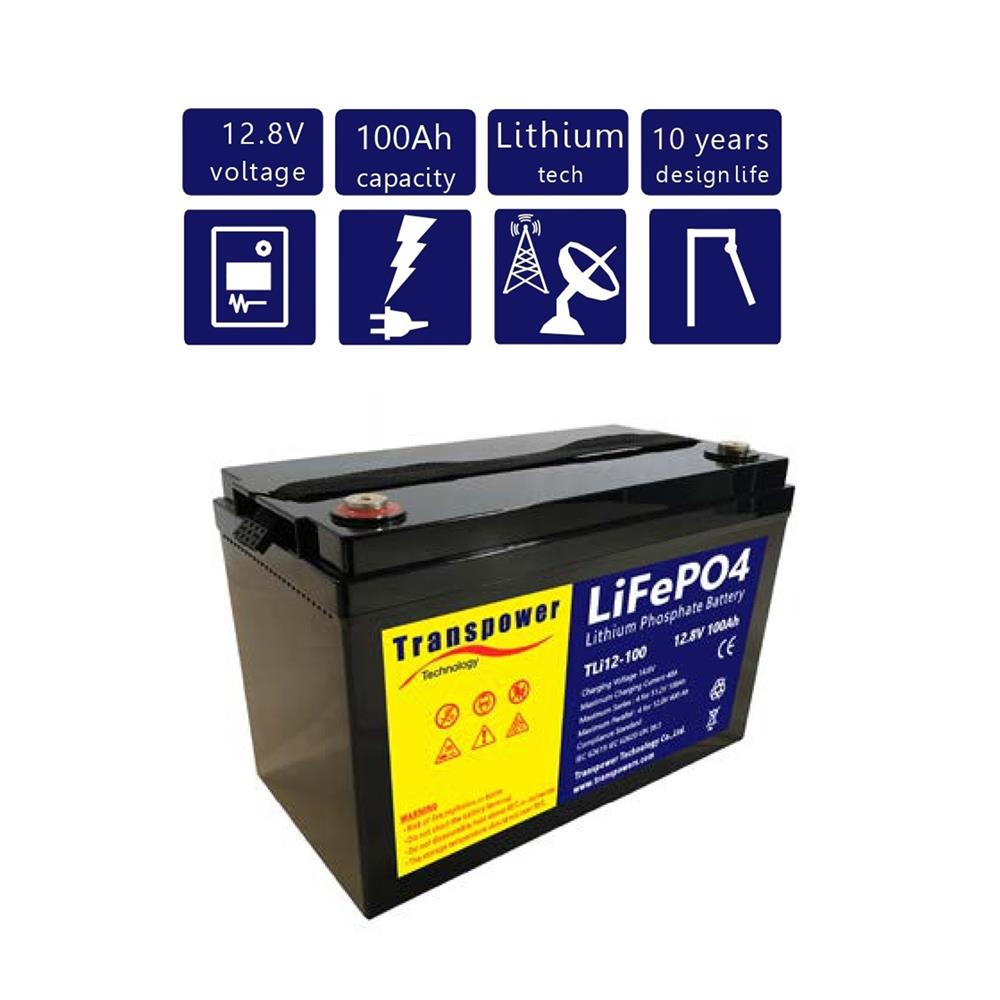 แบตเตอรี่ LITHIUM ION TRANSPOWER LIFEPO4 12V 100AH