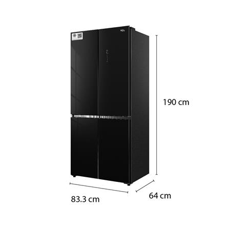 ตู้เย็น MULTI DOOR TCL RT52GCCDB 18.4 คิว กระจกดำ_8