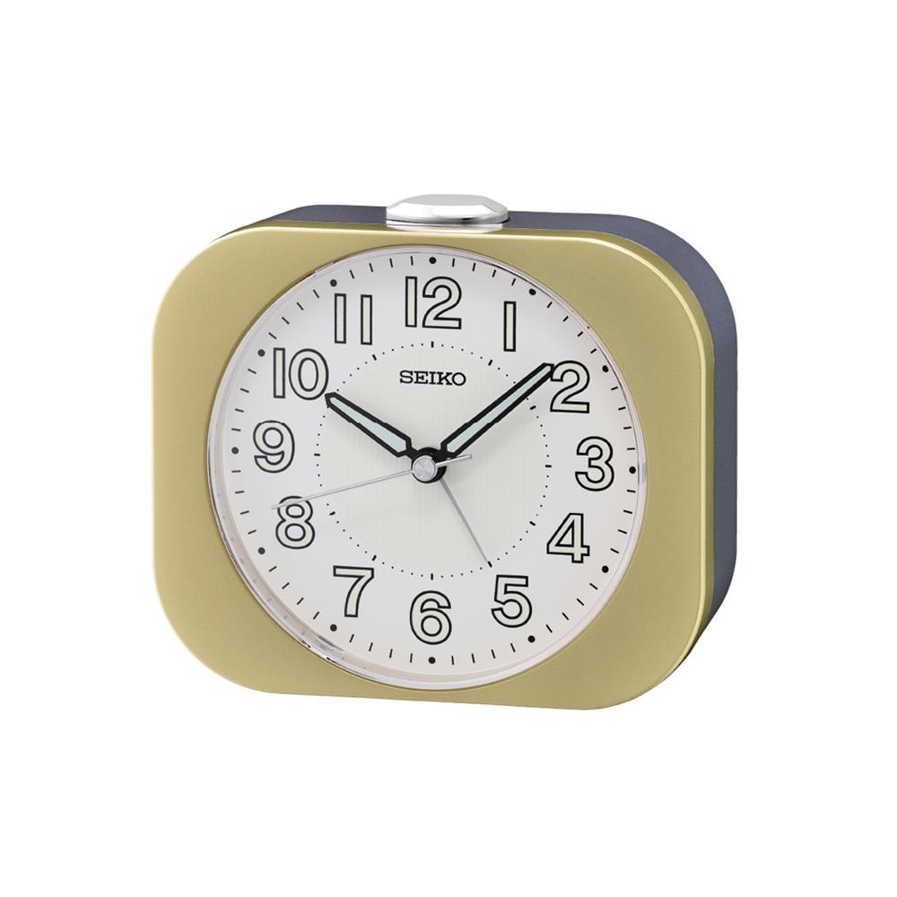 นาฬิกาปลุก SEIKO CLOCKS QHE206G 3.89X5.2 นิ้ว สีทอง