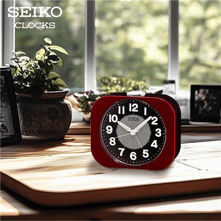 นาฬิกาปลุก SEIKO CLOCKS QHE206R 3.89X5.2 นิ้ว สีแดง_5