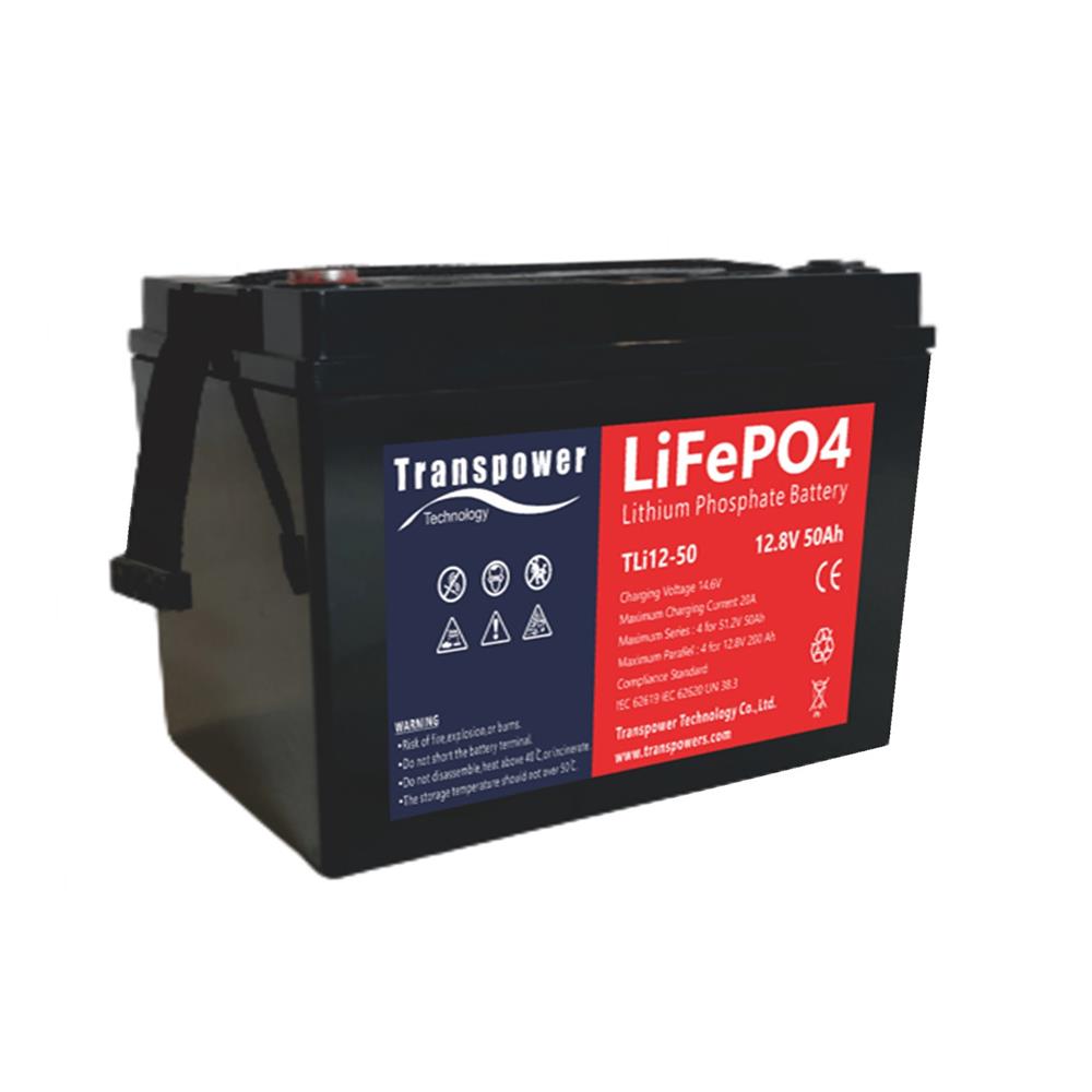 แบตเตอรี่ LITHIUM ION TRANSPOWER LIFEPO4 12V 50AH