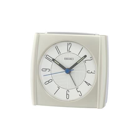 นาฬิกาปลุก SEIKO CLOCKS QHE205W 3.3X3.5 นิ้ว สีขาว
