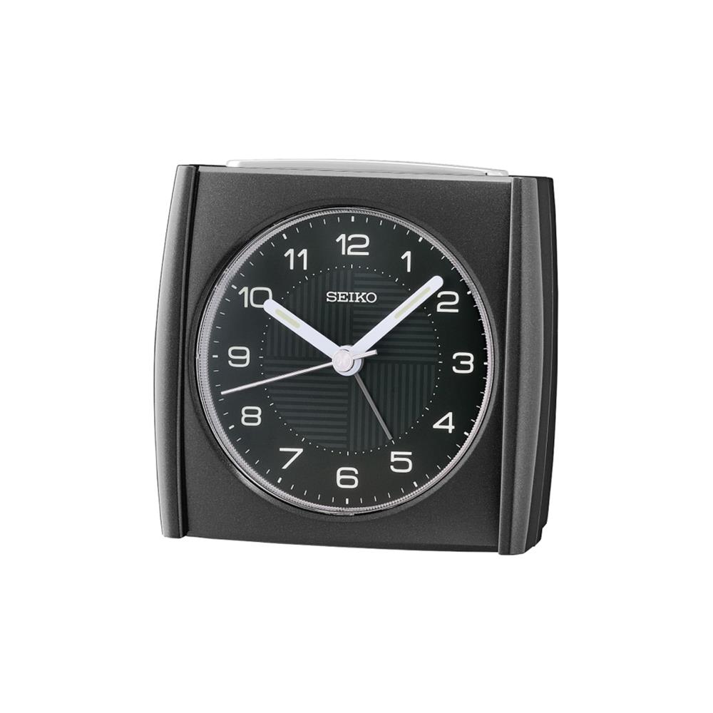 นาฬิกาปลุก SEIKO CLOCKS QHE205J 3.3X3.5 นิ้ว สีดำ