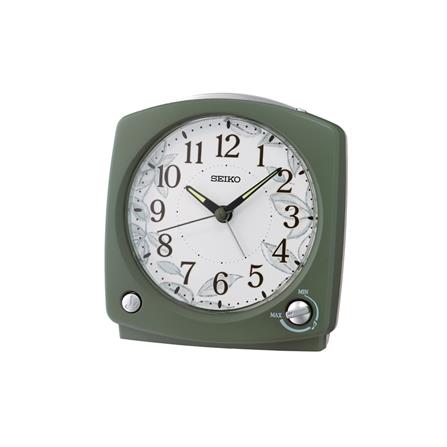 นาฬิกาปลุก SEIKO CLOCKS QHP012M 5.11X4.72 นิ้ว สีเขียว