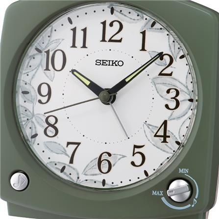 นาฬิกาปลุก SEIKO CLOCKS QHP012M 5.11X4.72 นิ้ว สีเขียว_1