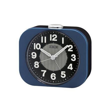 นาฬิกาปลุก SEIKO CLOCKS QHE206L 3.89X5.2 นิ้ว สีน้ำเงิน