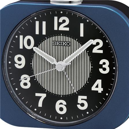 นาฬิกาปลุก SEIKO CLOCKS QHE206L 3.89X5.2 นิ้ว สีน้ำเงิน_1