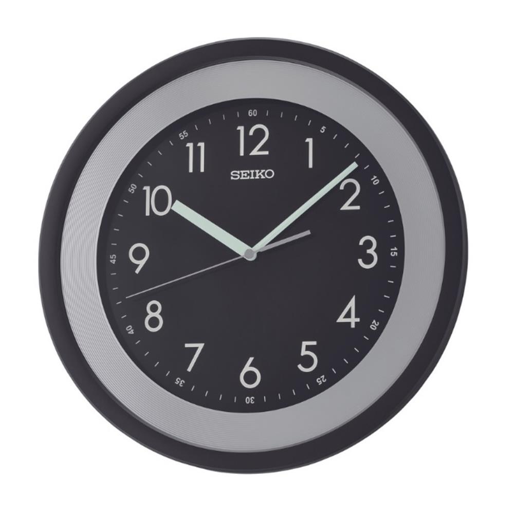 นาฬิกาแขวน SEIKO CLOCKS QXA812K 14.2 นิ้ว สีดำ
