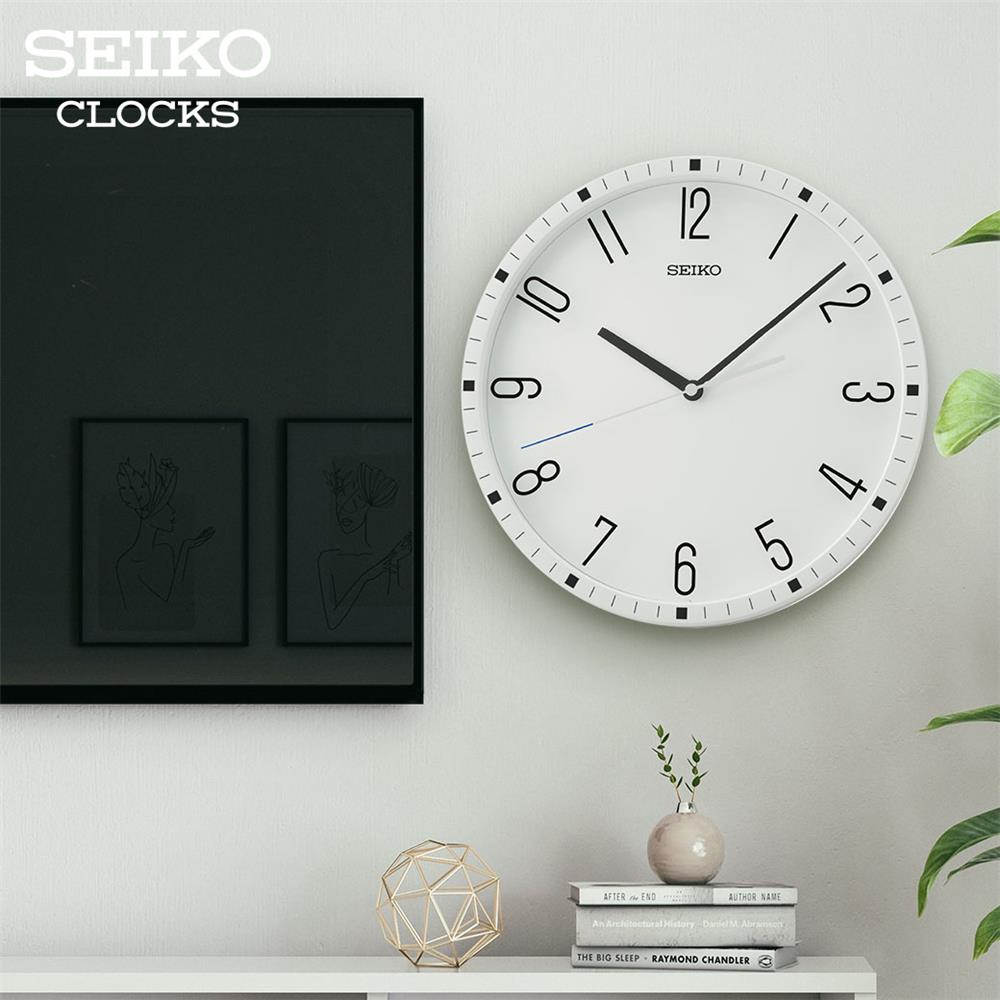 นาฬิกาแขวน SEIKO CLOCKS QXA818W 12.2 นิ้ว สีขาว