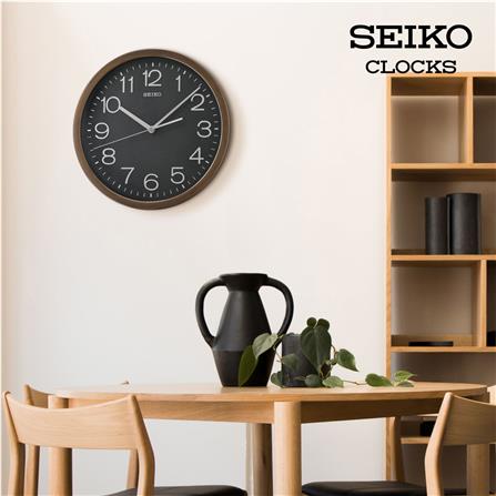 นาฬิกาแขวน SEIKO CLOCKS QXA808A 12.2 นิ้ว สีน้ำตาล_1