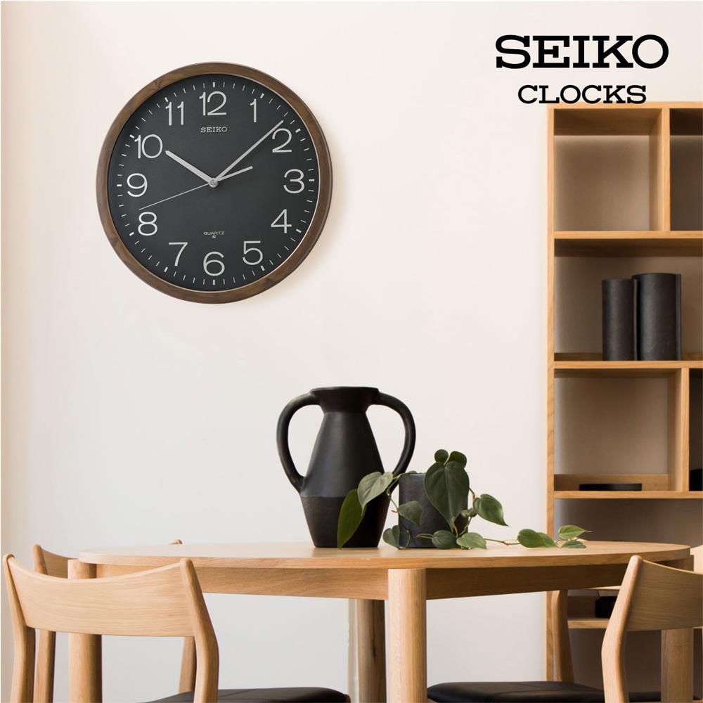 นาฬิกาแขวน SEIKO CLOCKS QXA807A 14.2 นิ้ว สีน้ำตาล