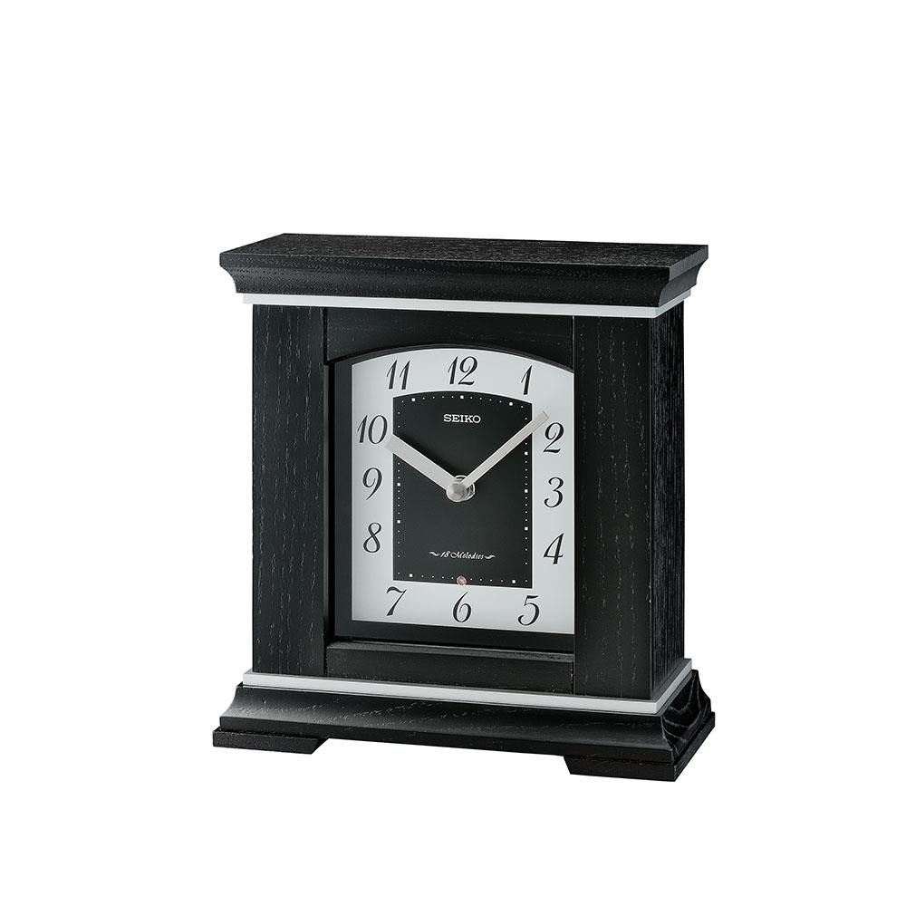 นาฬิกาตั้งโต๊ะ SEIKO CLOCKS QXW249K 8.5X7.9 นิ้ว สีดำ