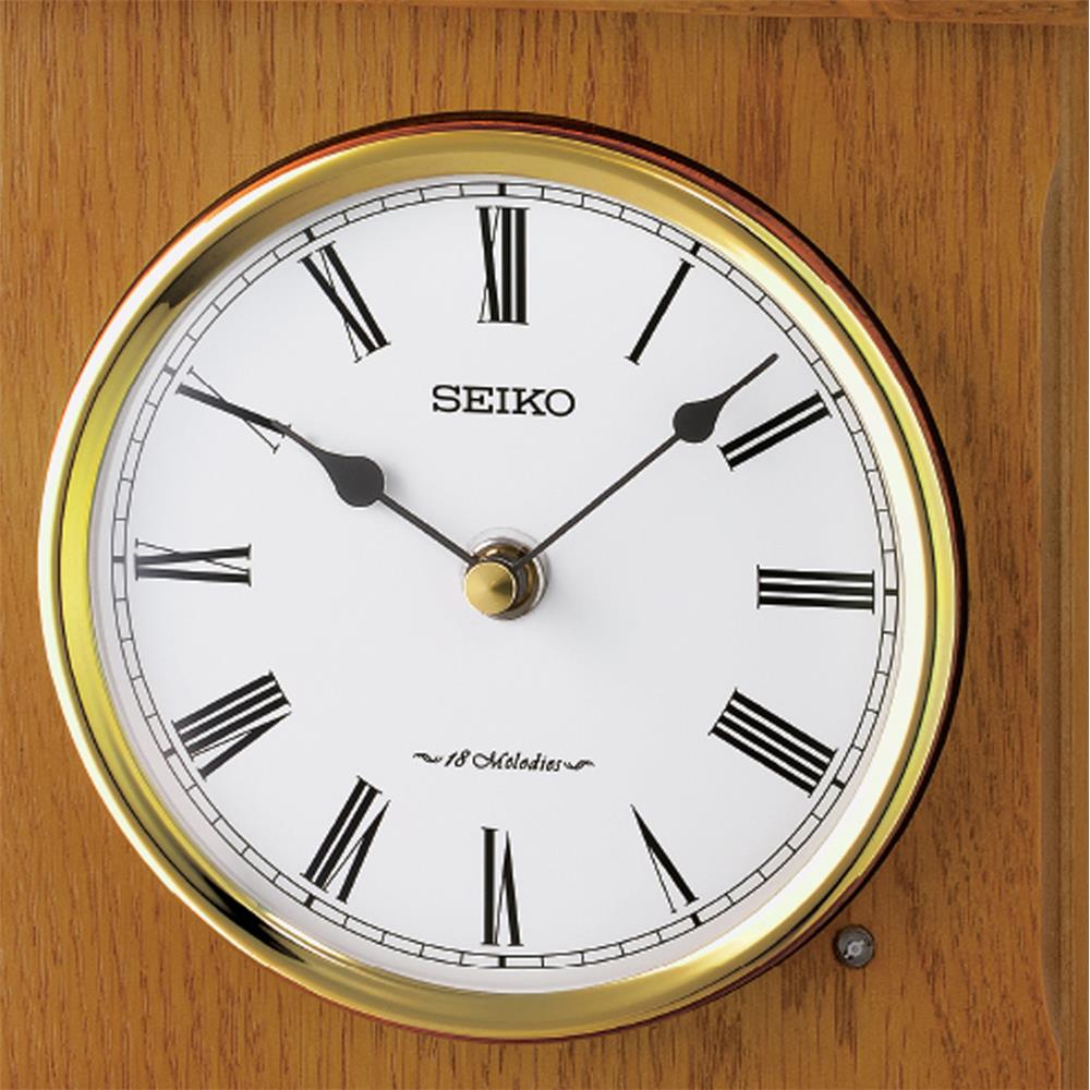 นาฬิกาตั้งโต๊ะ SEIKO CLOCKS QXW252B 9.7X7.6 นิ้ว สีน้ำตาลอ่อน