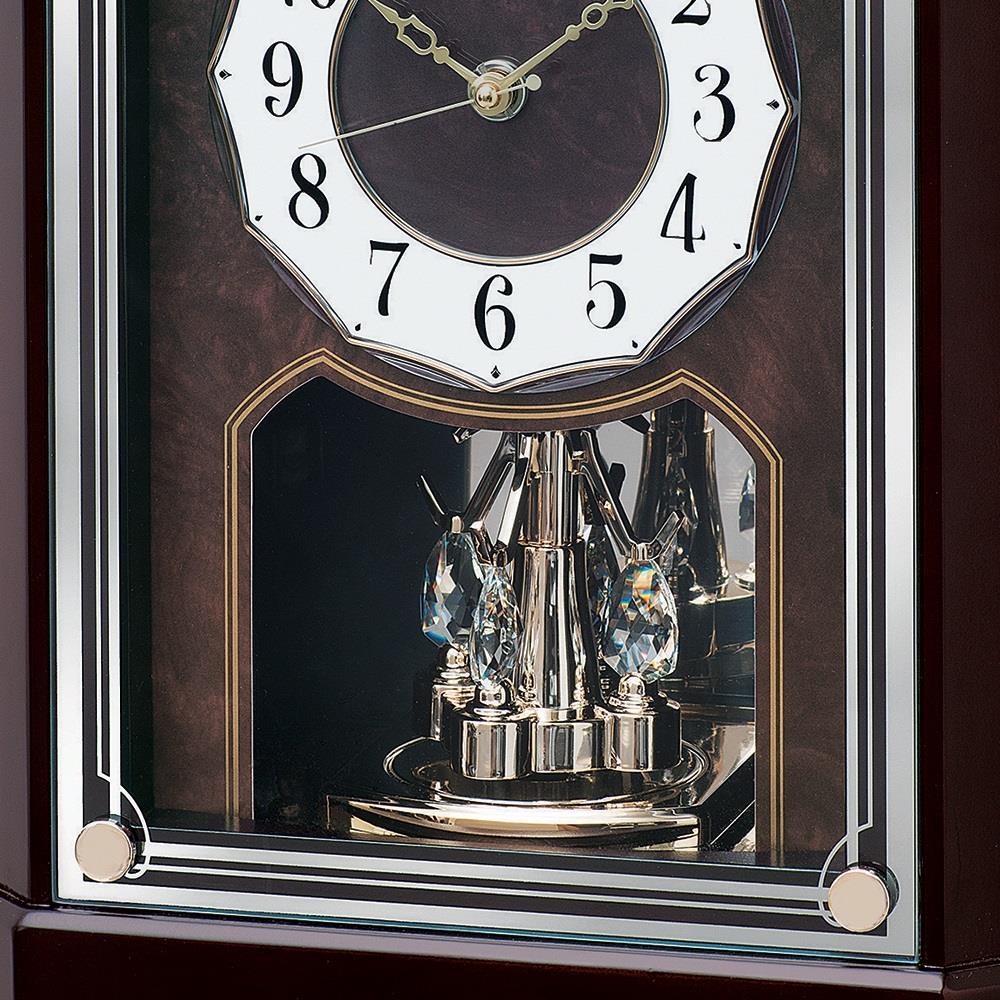 นาฬิกาตั้งโต๊ะ SEIKO CLOCKS QXN233B 11.2X8.7 นิ้ว สีน้ำตาลเข้ม