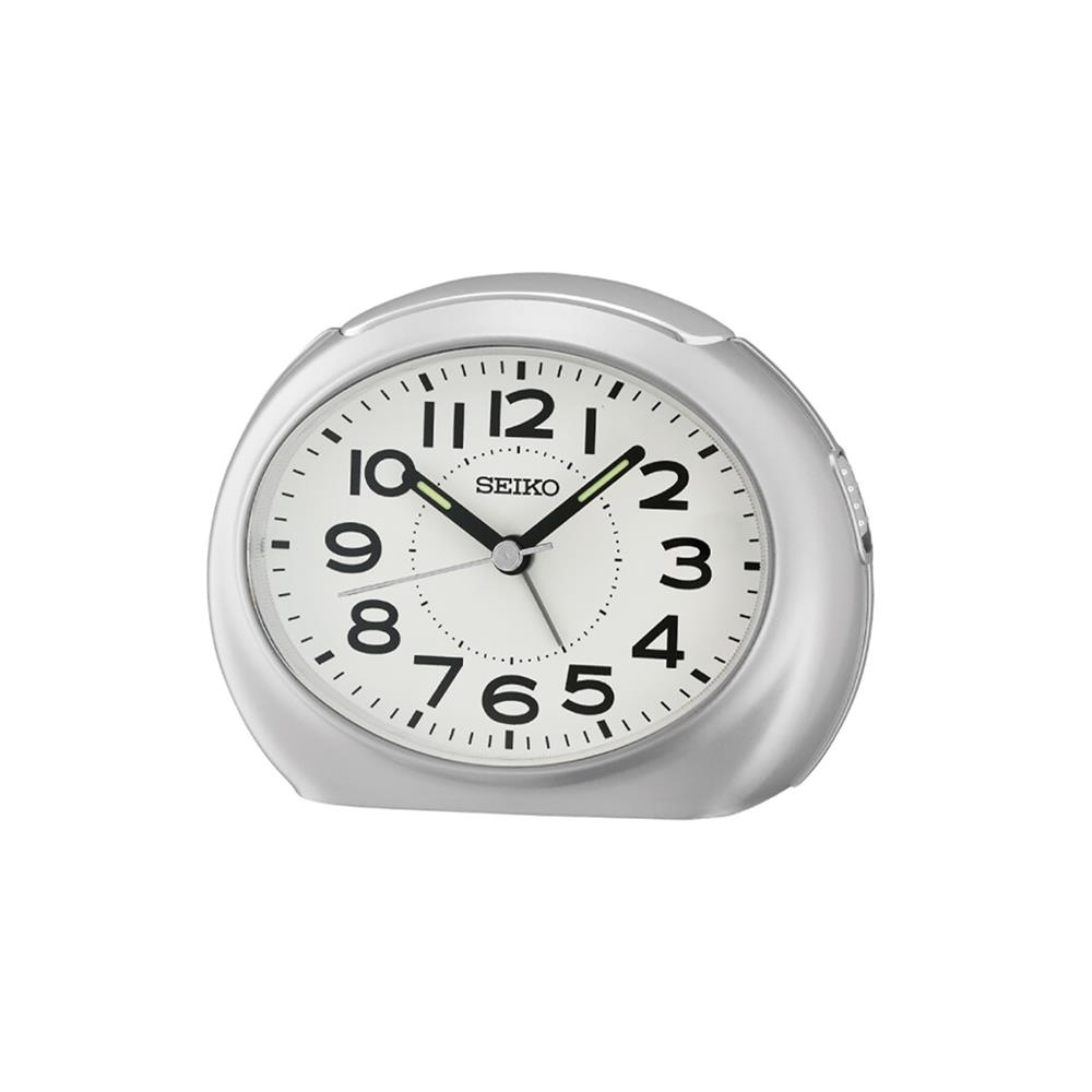 นาฬิกาปลุก SEIKO CLOCKS QHE193S 3.4X4.4 นิ้ว สีเงิน_1