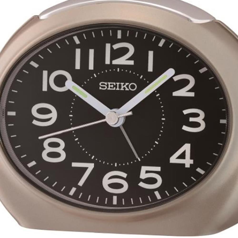 นาฬิกาปลุก SEIKO CLOCKS QHE193N 3.4X4.4 นิ้ว สีเทา