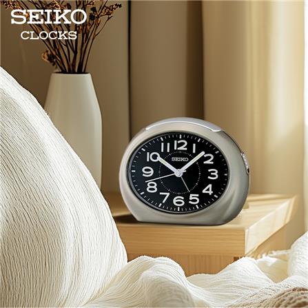 นาฬิกาปลุก SEIKO CLOCKS QHE193N 3.4X4.4 นิ้ว สีเทา_6