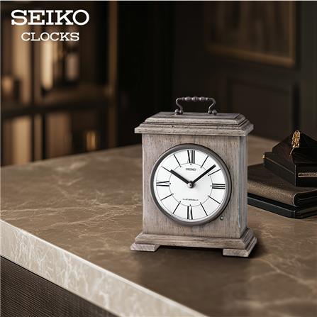นาฬิกาตั้งโต๊ะ SEIKO CLOCKS QXW252N 9.7X7.6 นิ้ว สีเทา_5