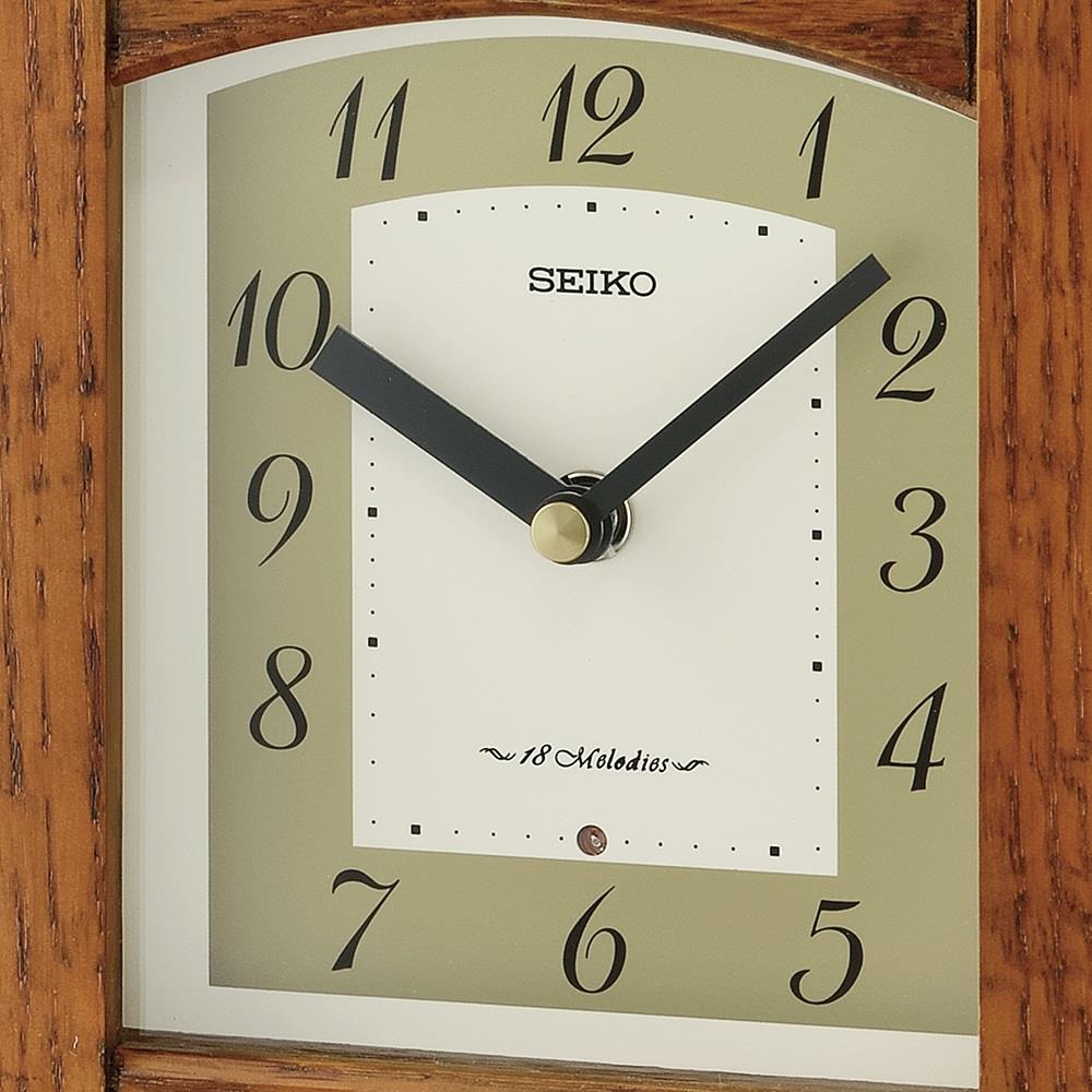 นาฬิกาตั้งโต๊ะ SEIKO CLOCKS QXW249B 8.5X7.9 นิ้ว สีน้ำตาล