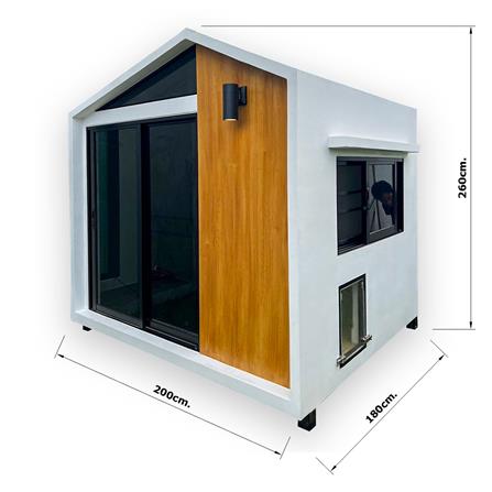 บ้านหมา บ้านแมว T.C. DOGHOUSE 11 NORDIC 180x200x260 ซม._4