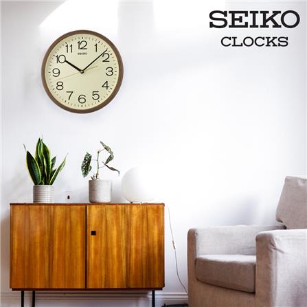นาฬิกาแขวน SEIKO CLOCKS QXA808B 12.2 นิ้ว สีน้ำตาล_1