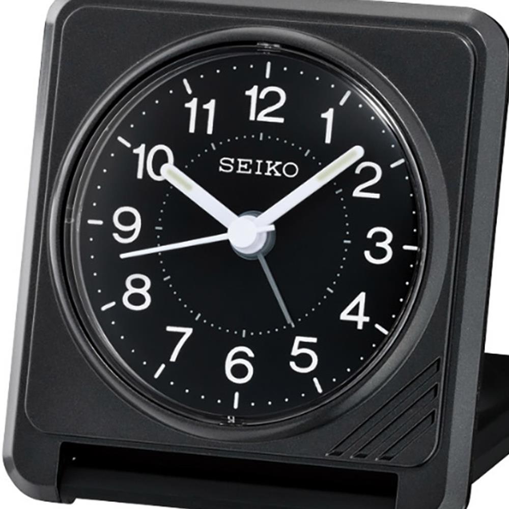 นาฬิกาปลุก SEIKO CLOCKS QHT015K 3.07X2.8 นิ้ว สีดำ