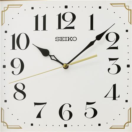 นาฬิกาแขวน SEIKO CLOCKS QXA827B 12.6X14.4 นิ้ว สีน้ำตาลอ่อน_1