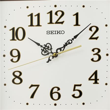นาฬิกาแขวน SEIKO CLOCKS QXA827Z 12.6X14.4 นิ้ว สีน้ำตาลเข้ม_1