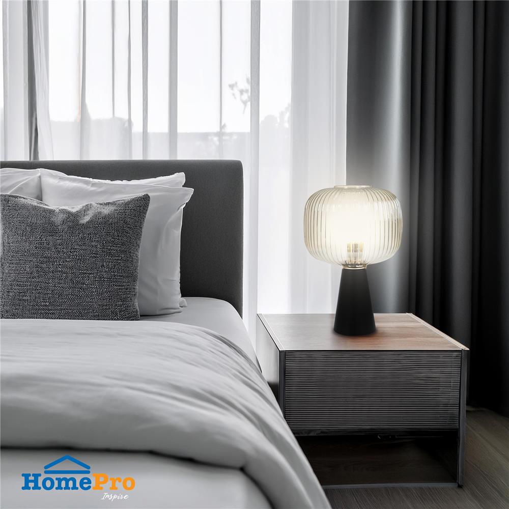 ไฟตั้งโต๊ะ CARINI MT24102 สีใส/ทอง/ดำ