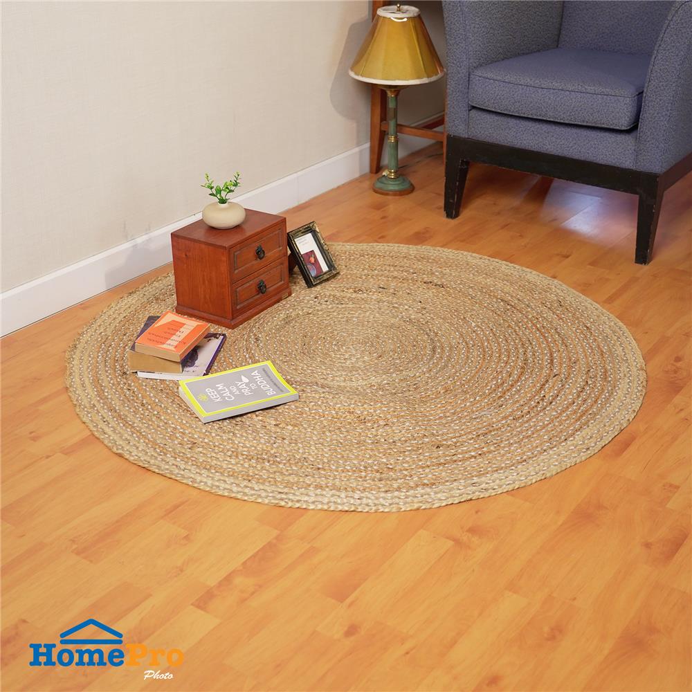 พรม HOME LIVING STYLE JUTE HARYA 130X130 ซม. สีน้ำตาล