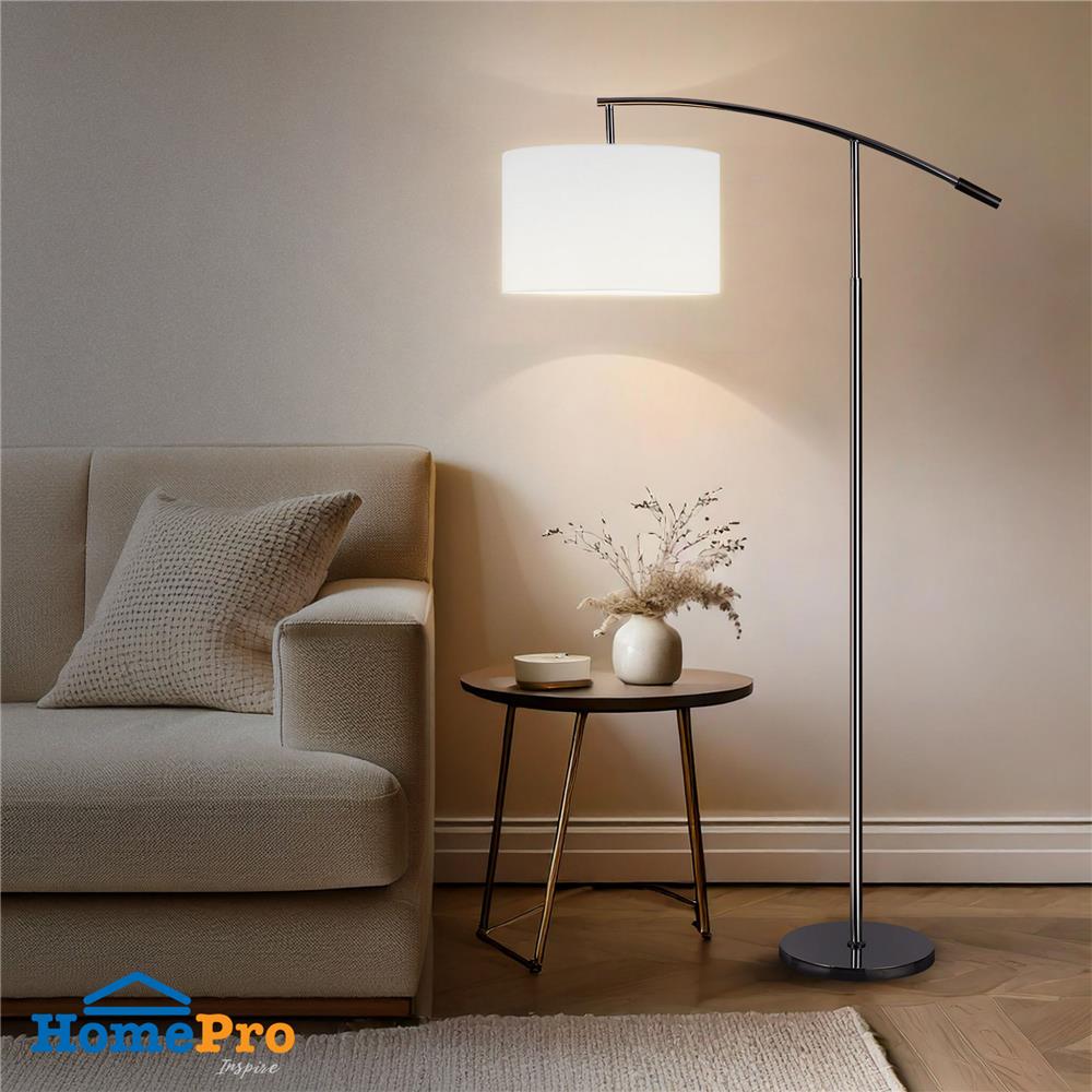 ไฟตั้งพื้น CARINI ML5250CH สีดำ/เงิน/ขาว 1 หัว