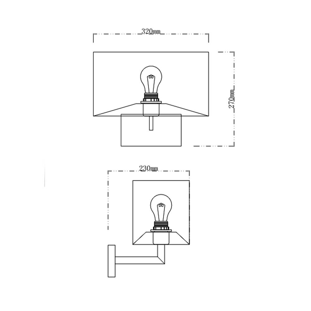 ไฟกิ่งภายใน CARINI MB24028 สีขาว/ทอง 1 หัว