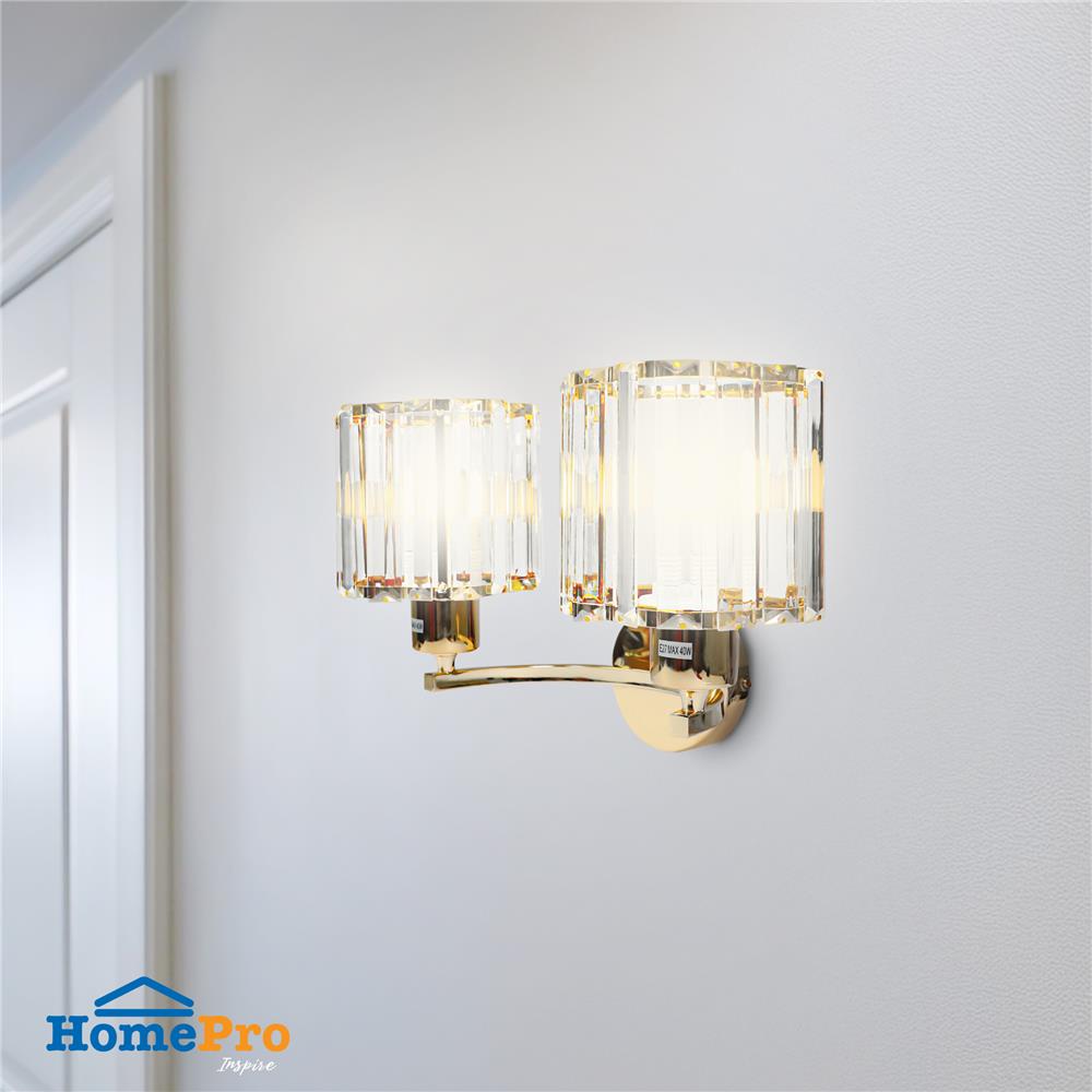 ไฟกิ่งภายใน CARINI MB24024 สีขาวใส/ทอง 2 หัว