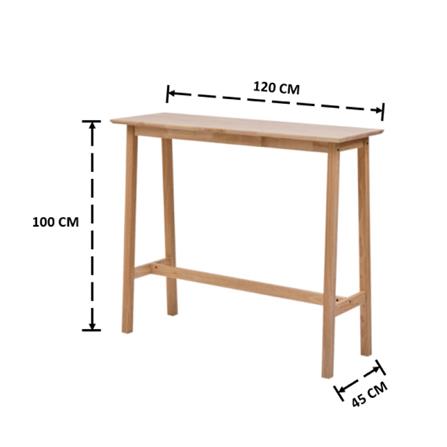 โต๊ะบาร์ YKS BRISTOL 8859275801780 120 ซม. สีโอ๊ค_3
