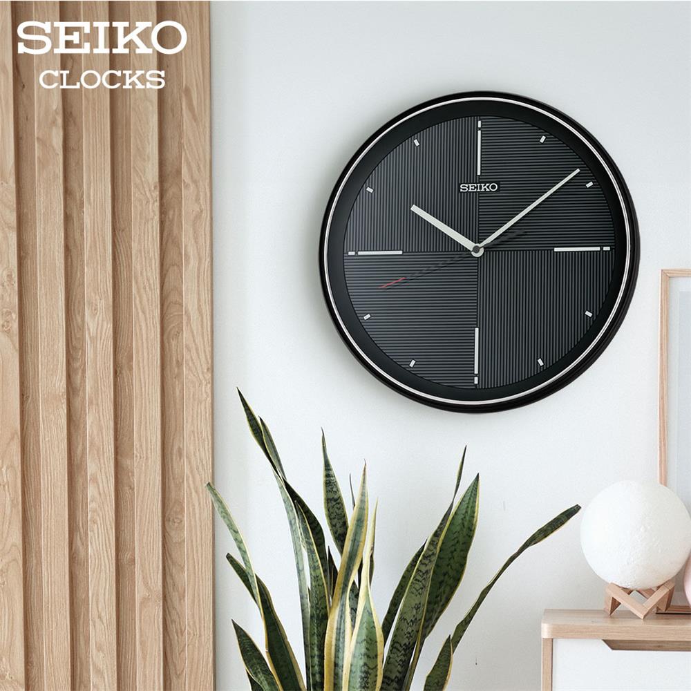 นาฬิกาแขวน SEIKO CLOCKS QXA816K 13.3 นิ้ว สีดำ