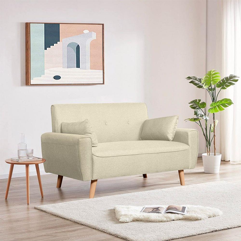 โซฟา 2 ที่นั่ง LOOMS CANBILY 19232619 สีครีม